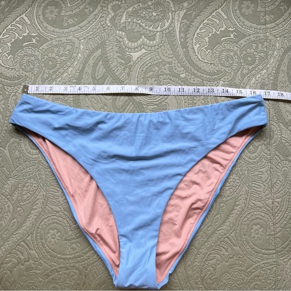 NWT J. Crew High-Rise Cheeky Bikini Bottom Size XL Blue Mist - Picture 6 of 9